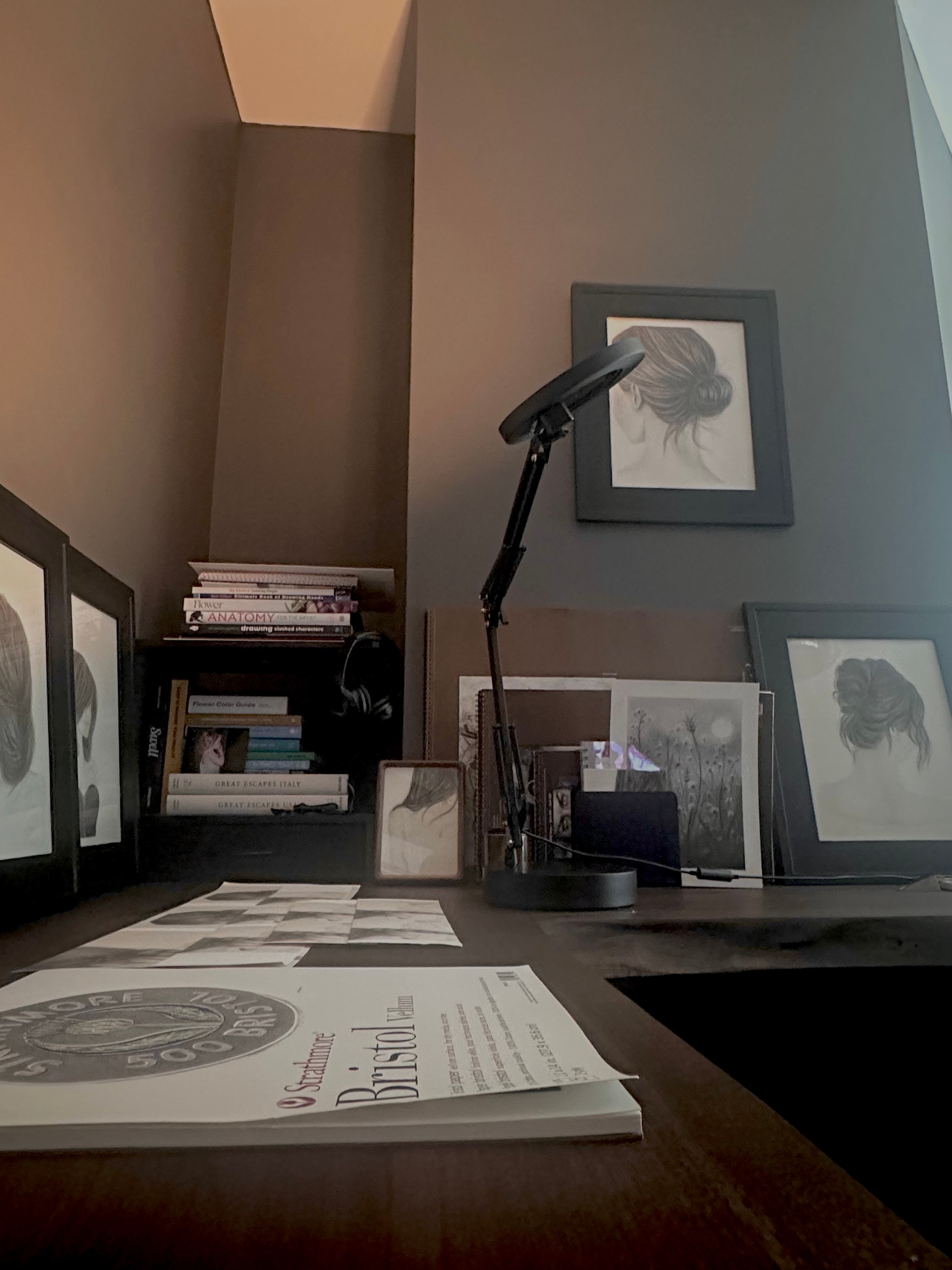Artist studio workspace