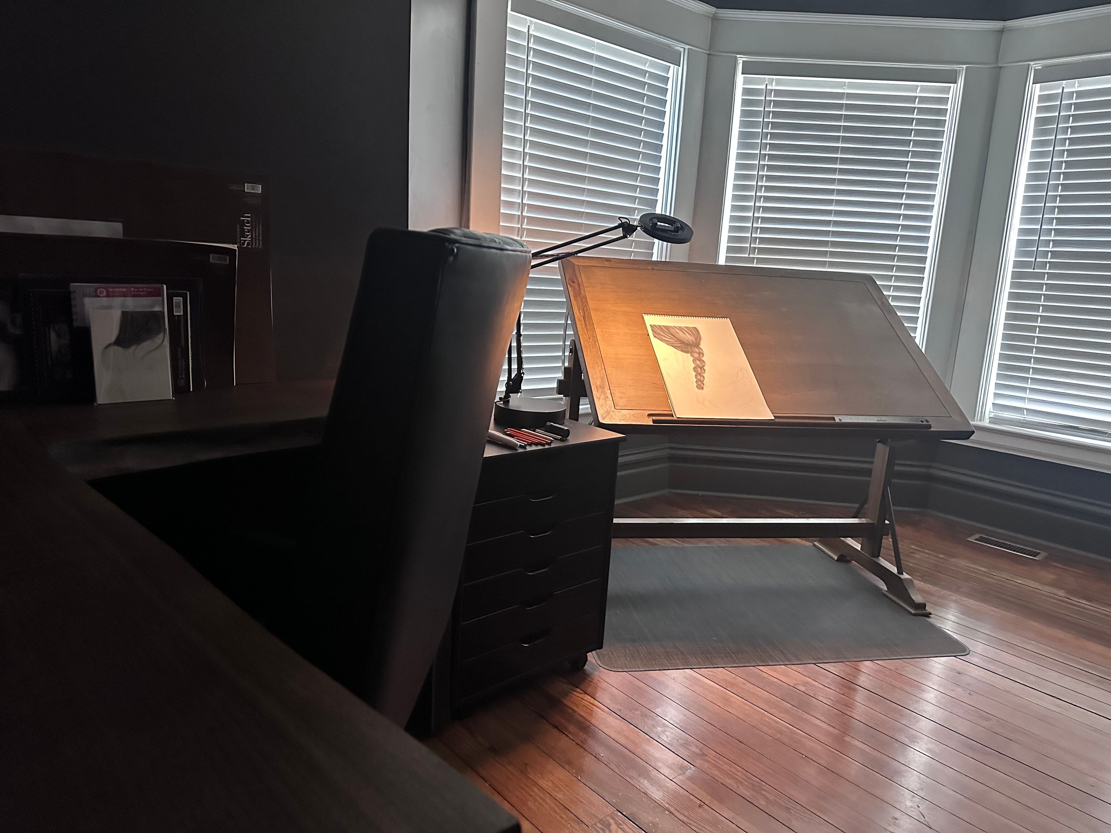 Framed artwork in gallery setting